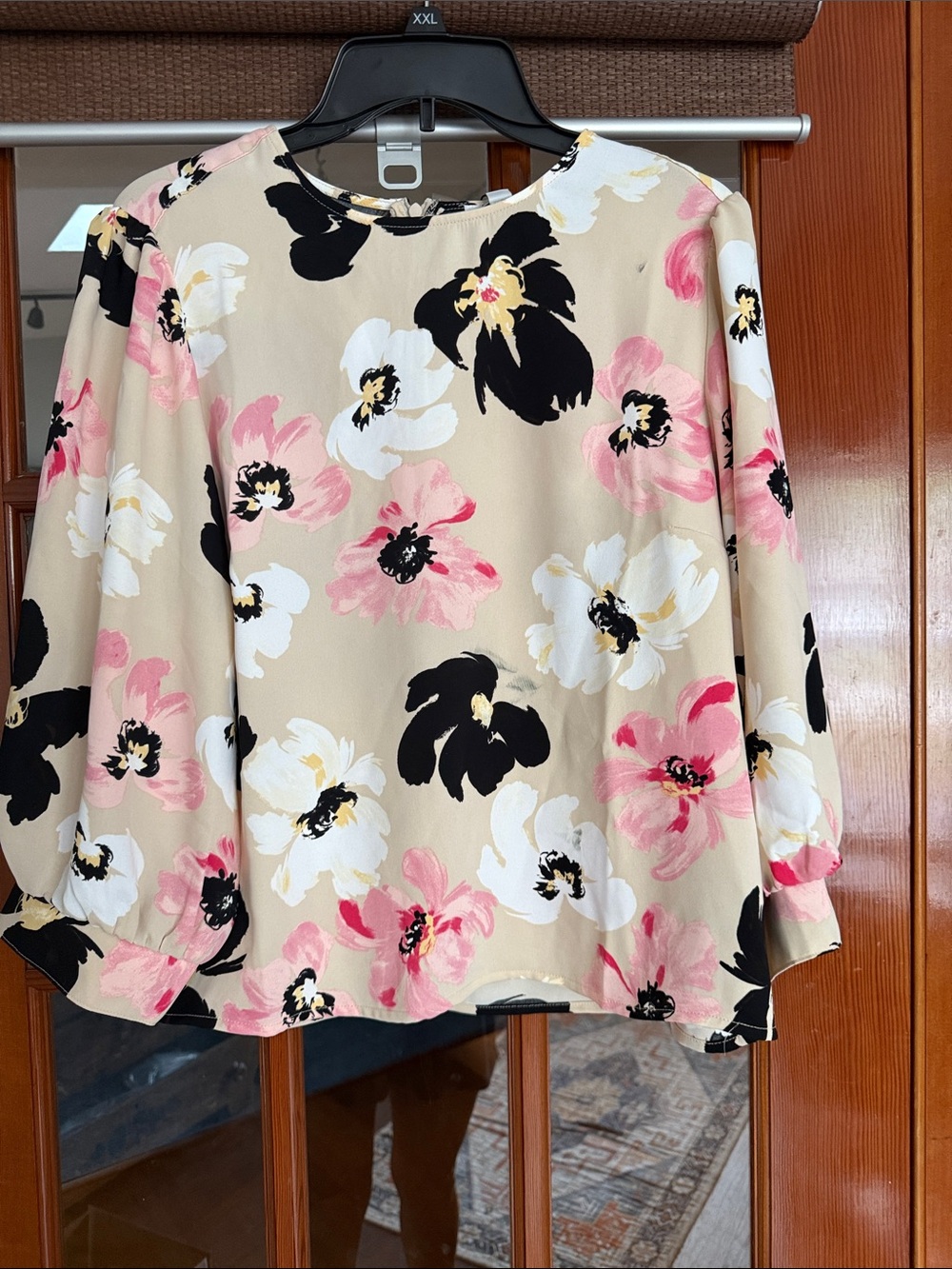 Chico‘s blouse size 8 floral blossom 3/4 sleeve NWT